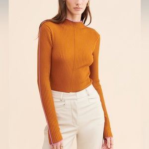 Scotch & Soda High Neck Rib Knot Top